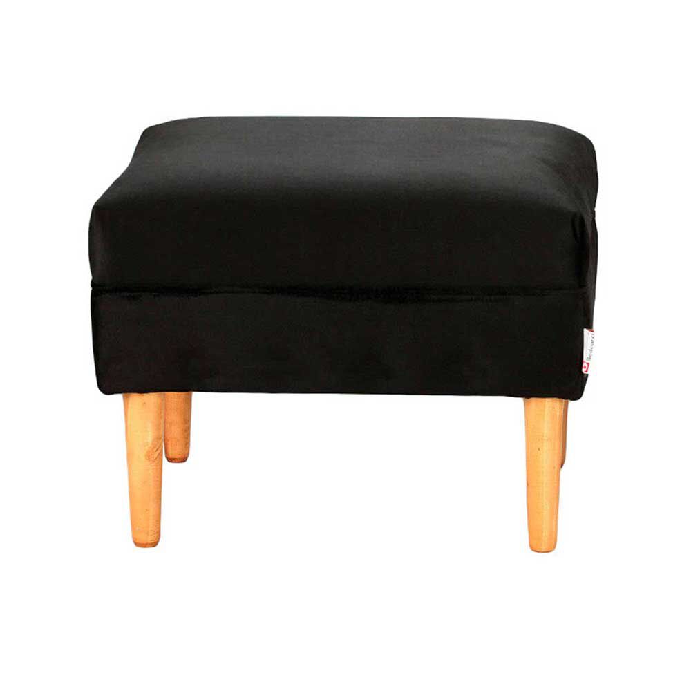 Pouf Bodevir Provenza Felpa 04 Negro 