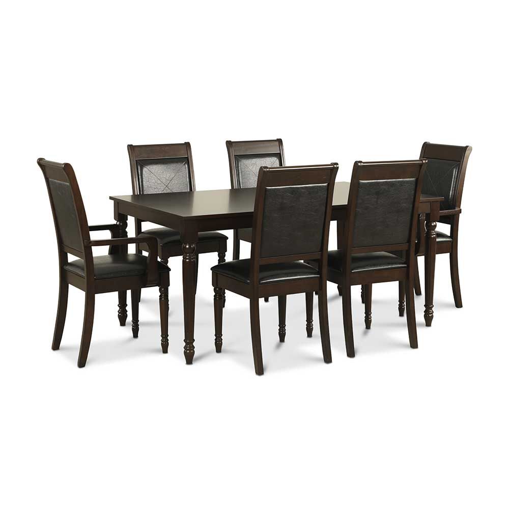 Juego de Comedor CIC Tenesse 4 Sillas + 2 Sitiales Chocolate