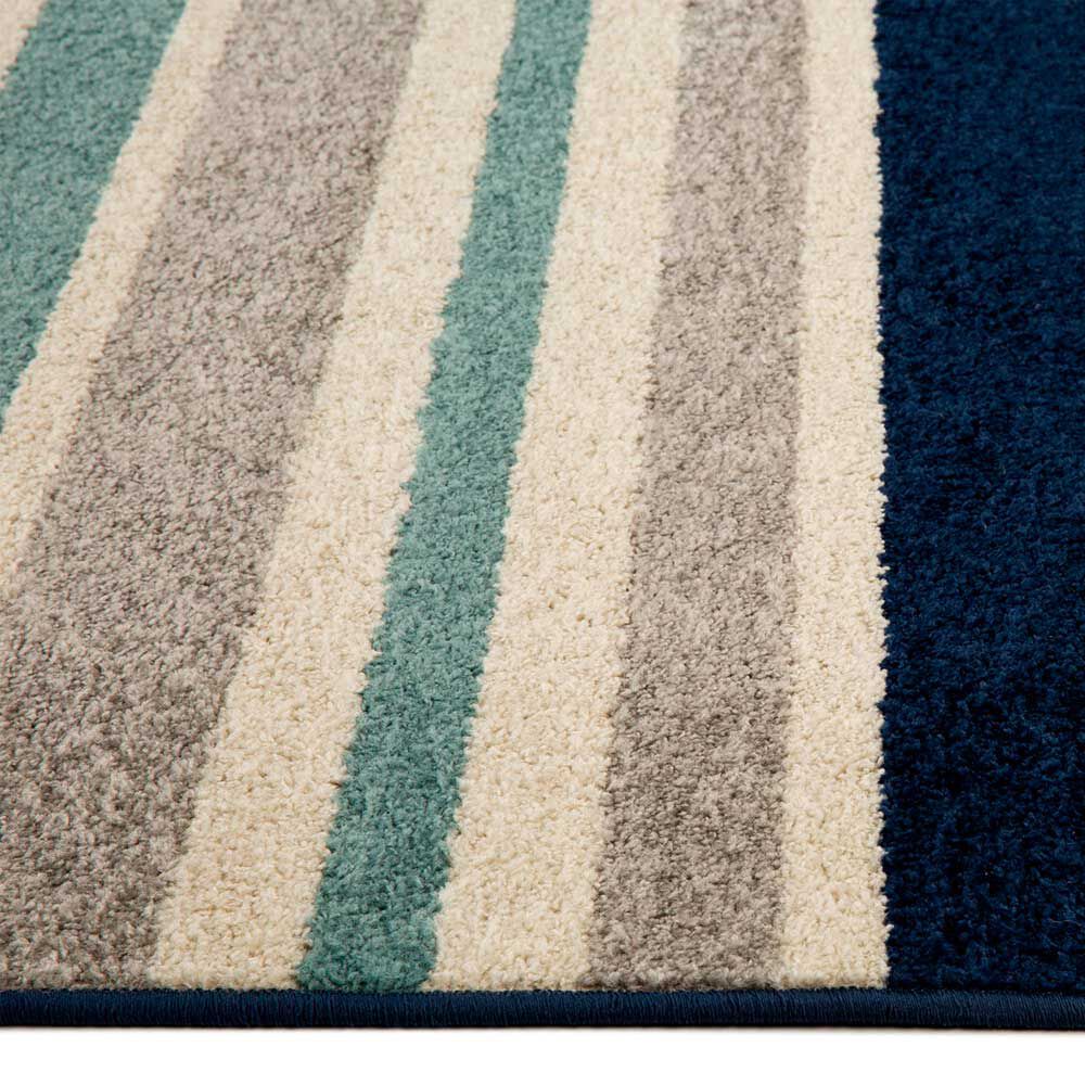 Alfombra Dib Kaleb 50 x 90 cm Azul