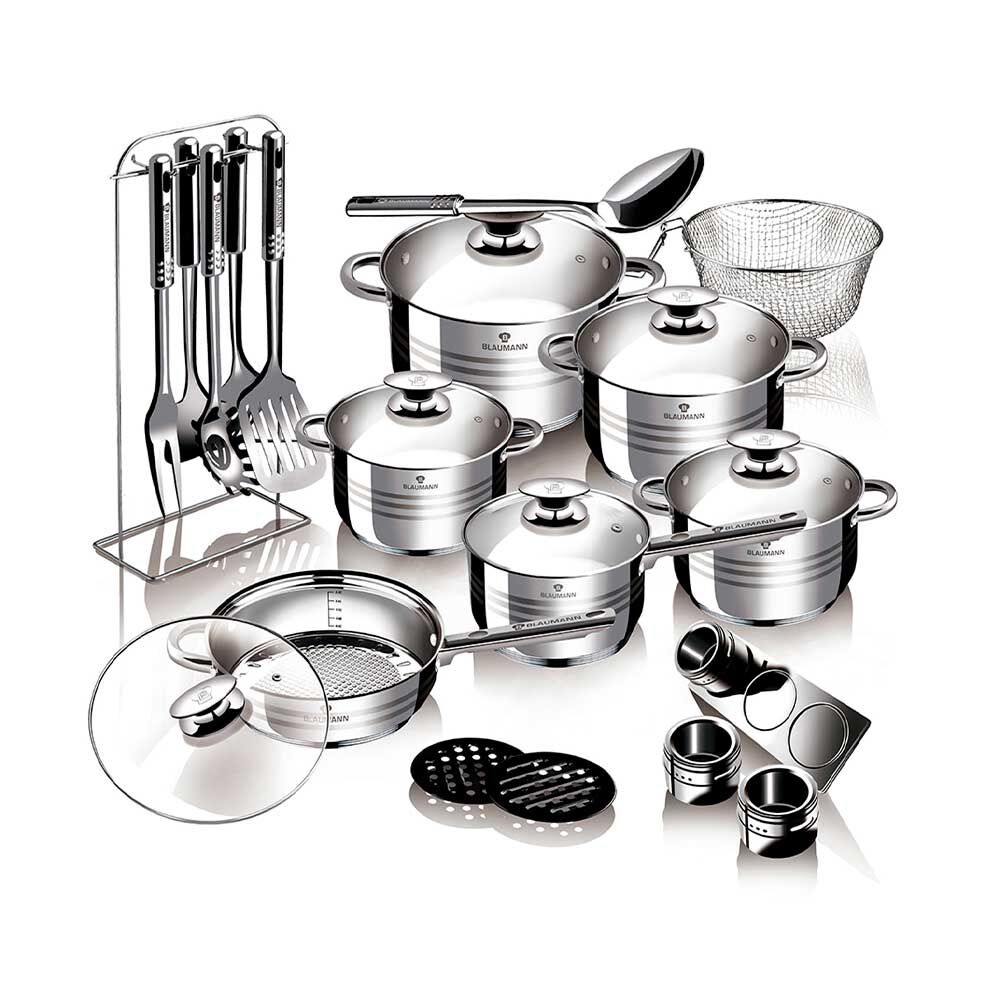 Batería de Cocina Blaumann 25 Piezas Metal