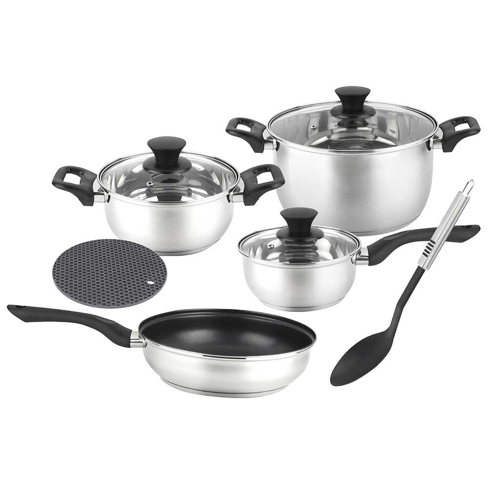 Batería de Cocina Acero Inoxidable Marmicoc Bali 9 Piezas