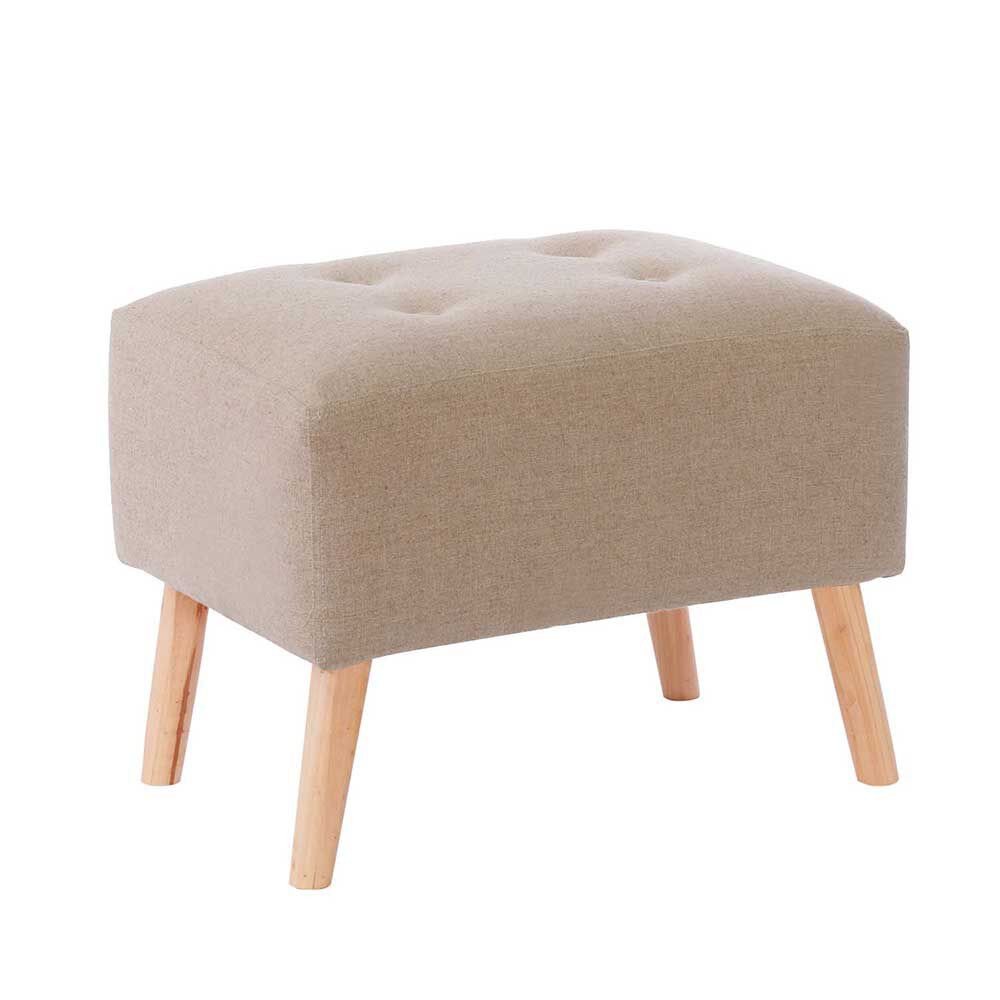 Pouf Latam Home Niza Lino Beige