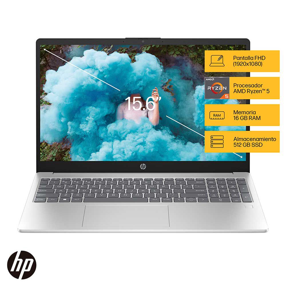 Notebook HP 15-fc0002la AMD Ryzen 5 16GB 512GB SSD 15,6"