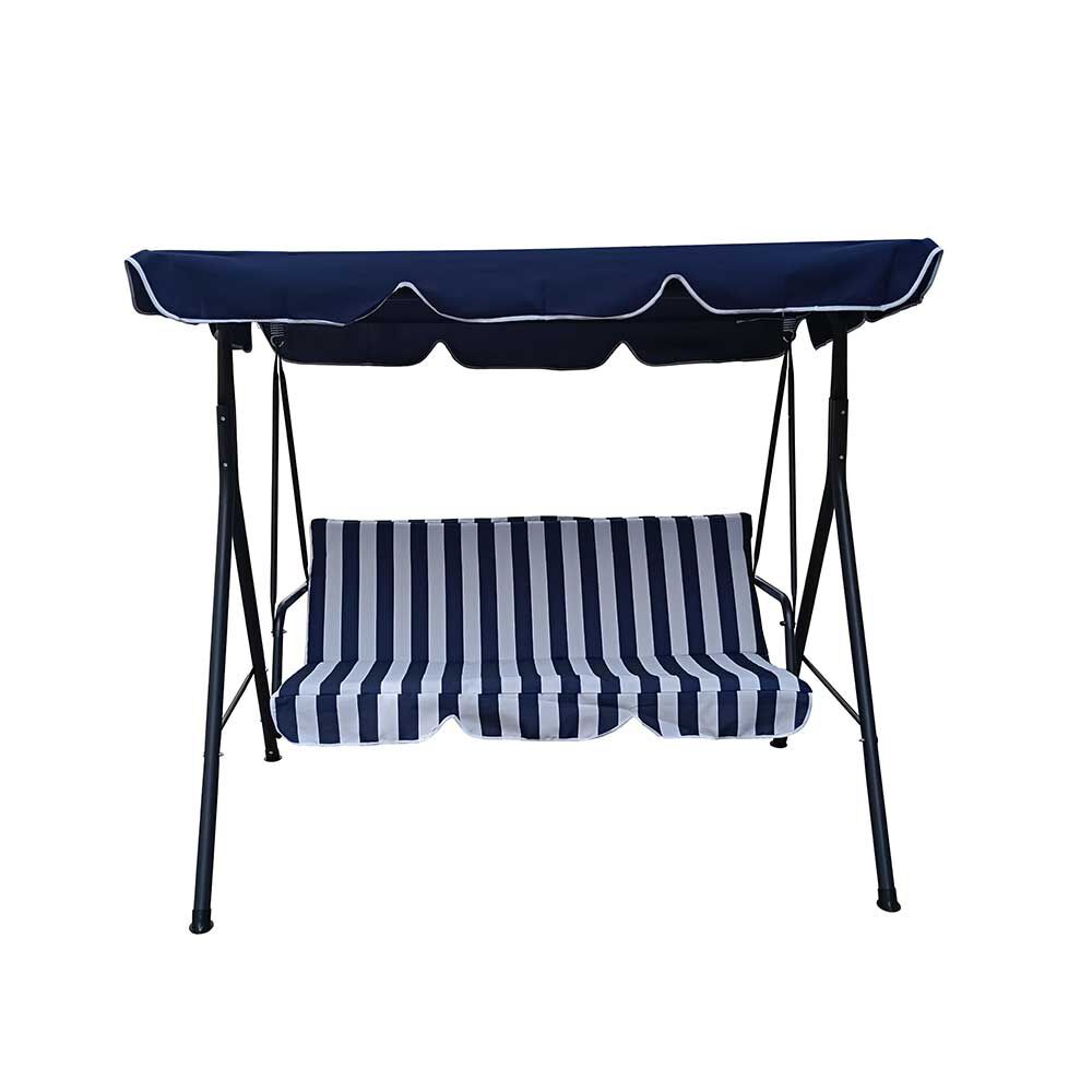 Sillón Columpio para Terraza Casanova 3 Cuerpos Azul Blanco