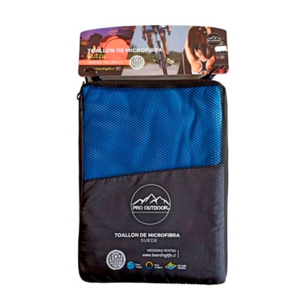 Toallon Suede Azul Pro Outdoor