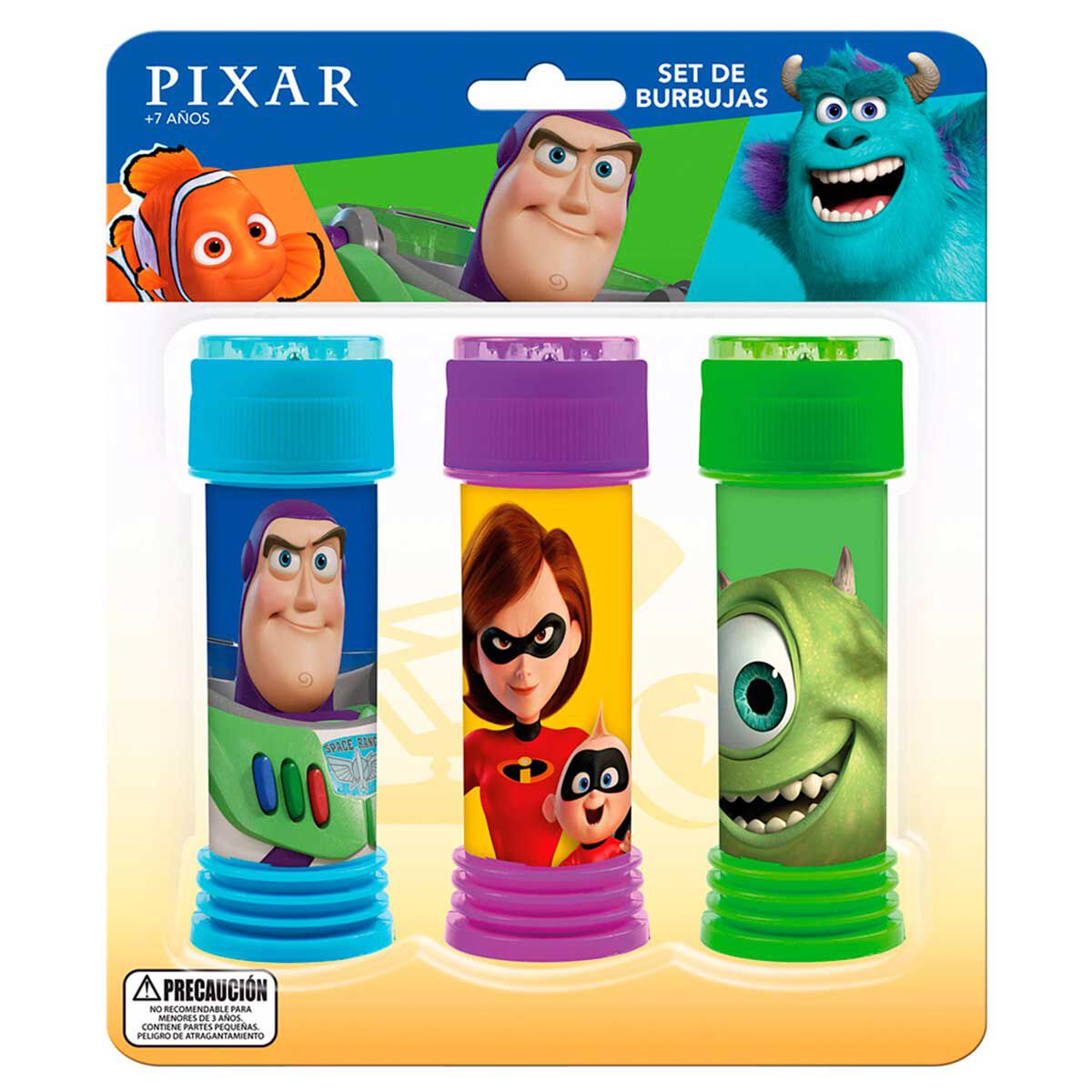 Set de Burbujas con Personajes Pixar Disney