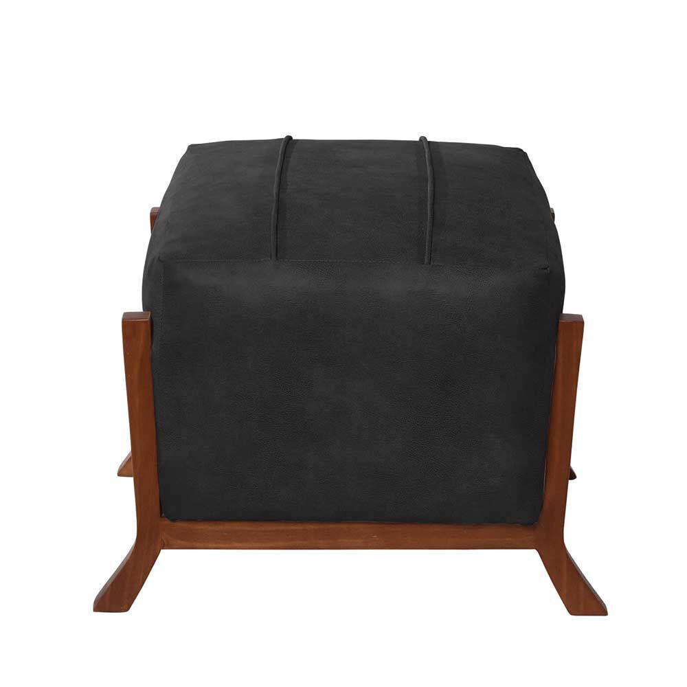 Pouf Latam Home Marsella Cuero Kentucky Negro