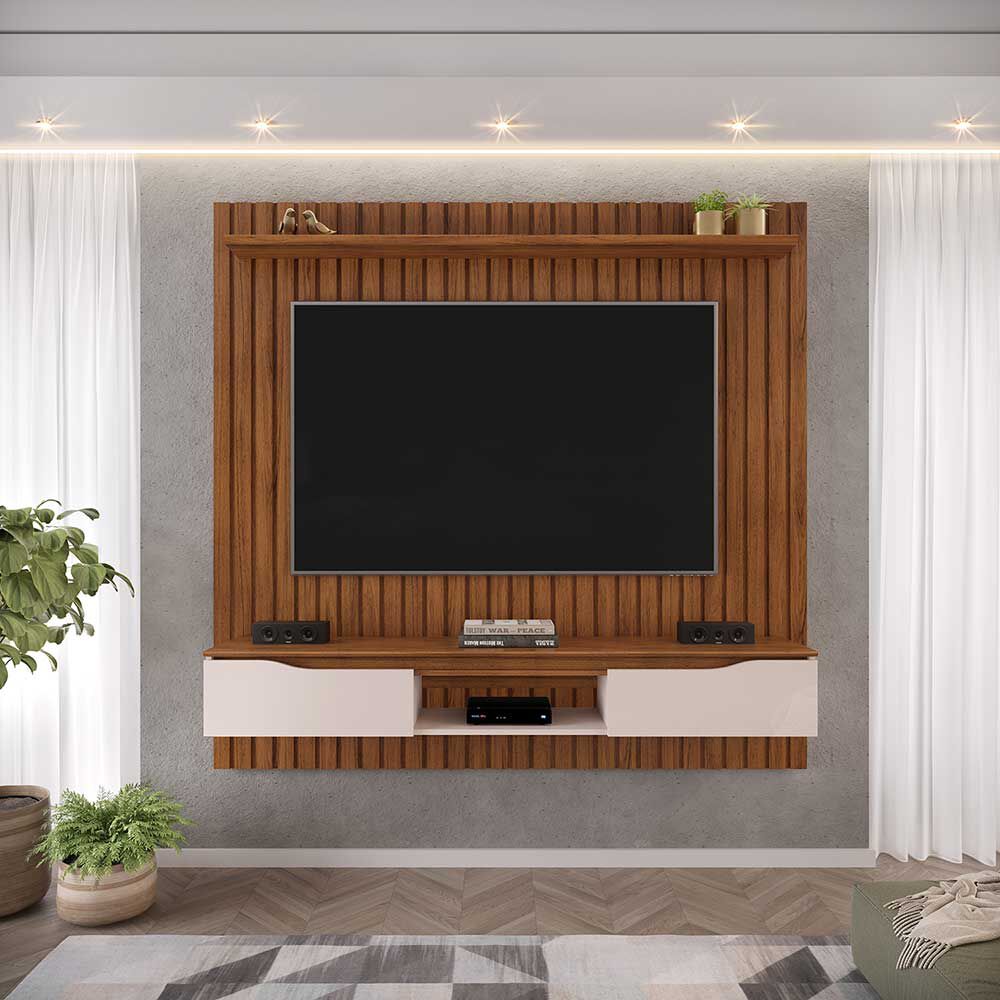 Panel TV Vekkahome Isaac Hasta 70" Café