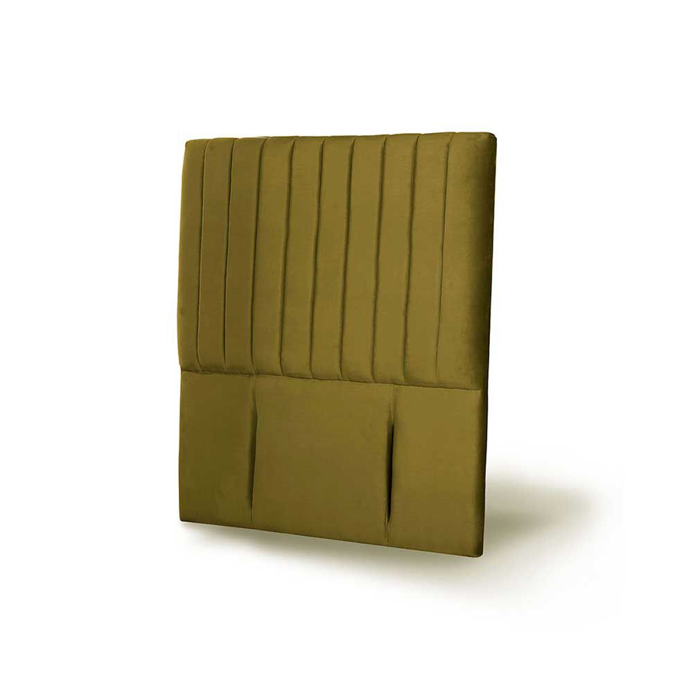 Respaldo Latam Home 1,5 Plazas Sorrento Tela Velvet Verde