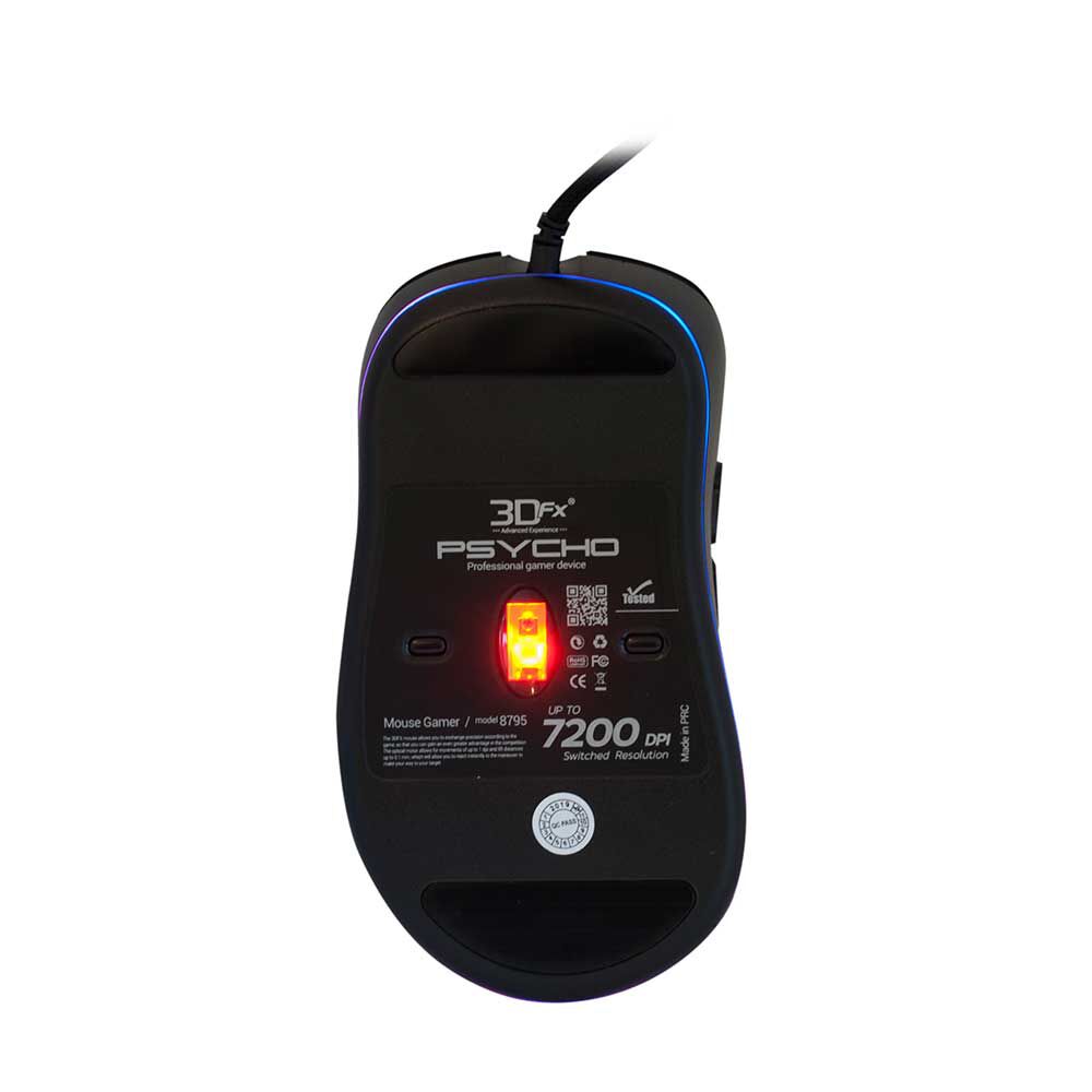 Mouse Gamer 3DFX Psycho Negro