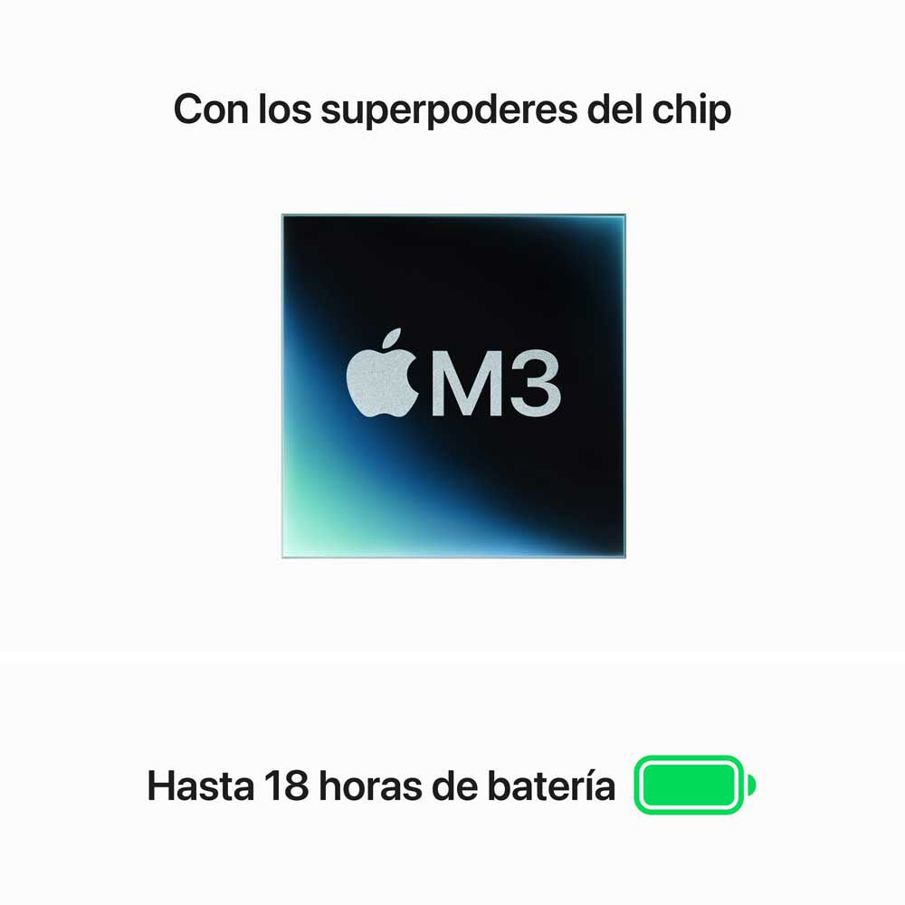 MacBook Air Apple Chip M3 16GB 512GB SSD 15,3" Gris Espacial