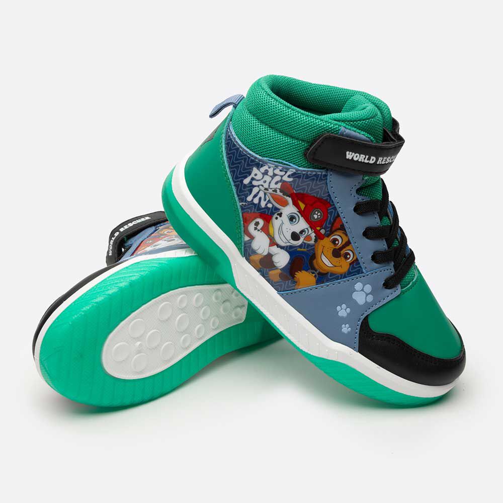 Zapatilla Urbana Verde Niño Paw Patrol