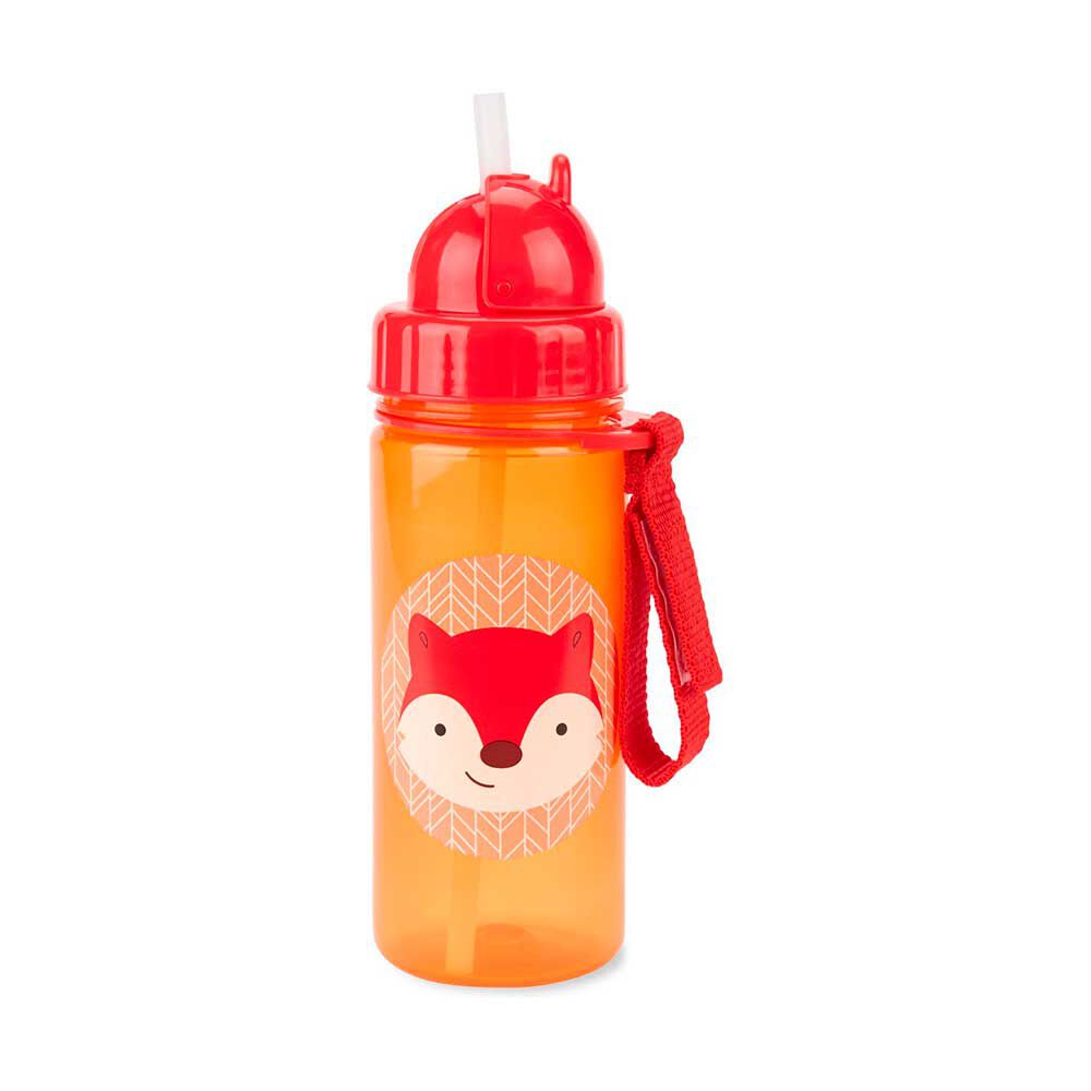 Botella con Bombilla Zoo Zorro Naranja skip hop