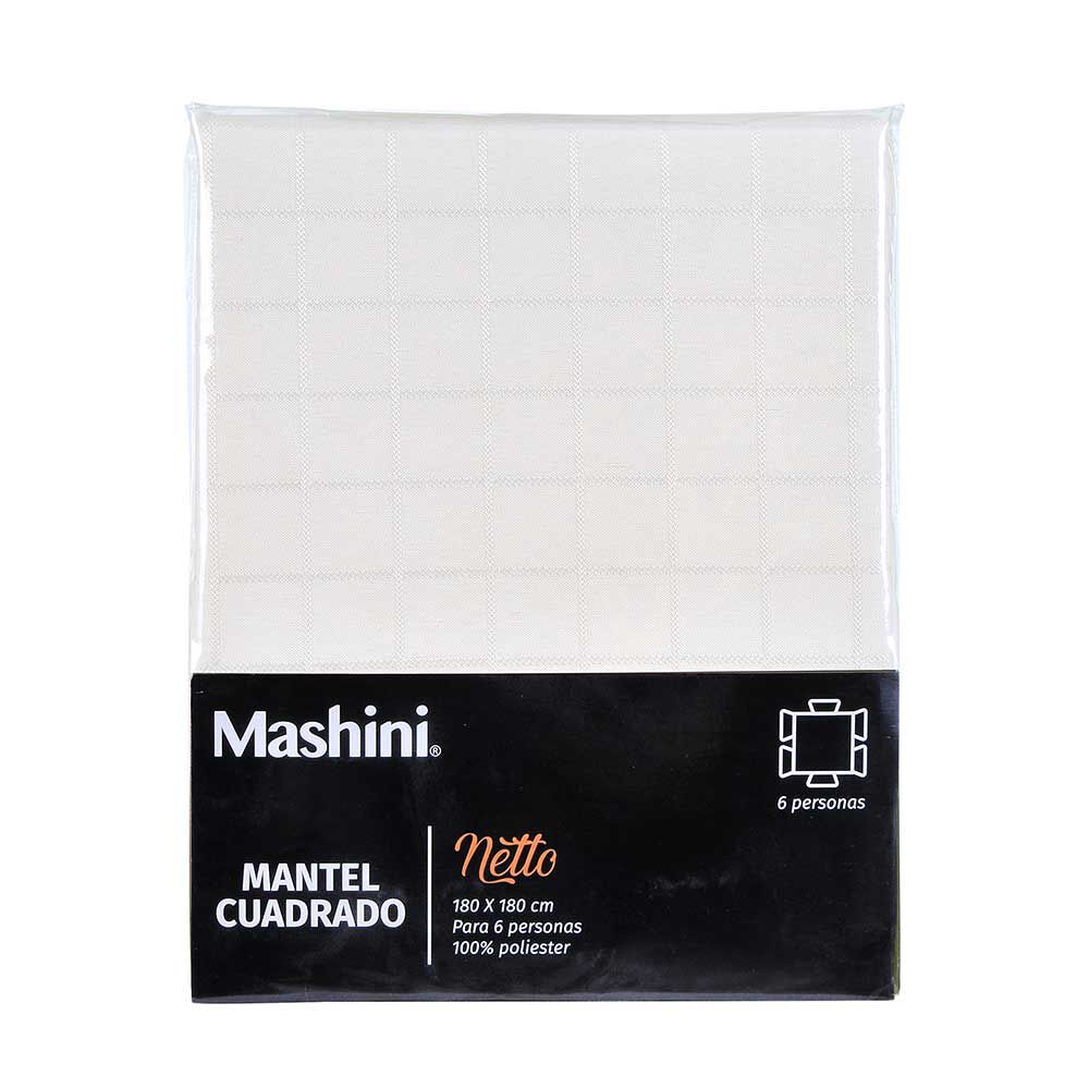 Mantel Rectangular Mashini Liso 180 x 180 cm