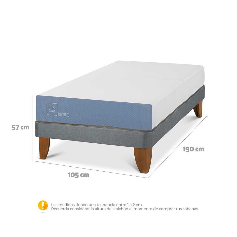 Cama Europea CIC 1,5 Plazas Excellence