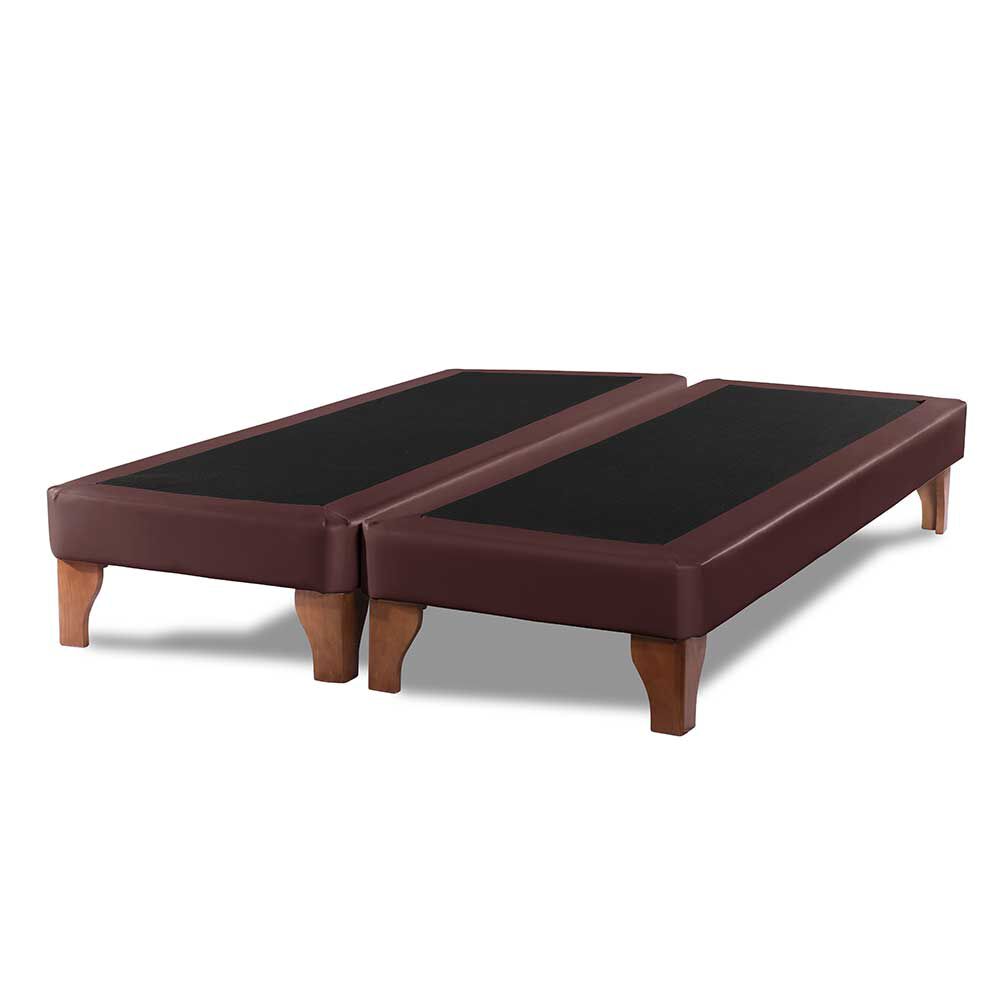 Base Europea Dividida Latam Home 2 Plazas Zen PU Chocolate