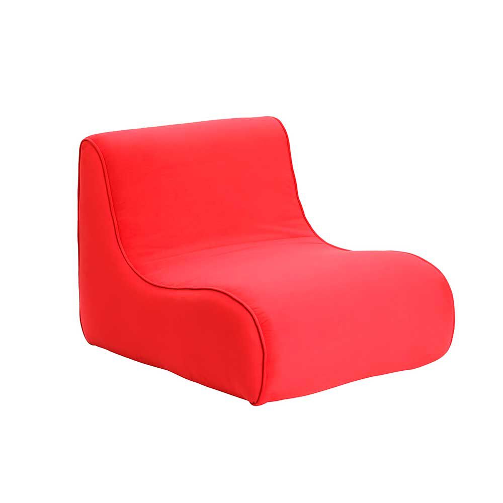 Sillón Bodevir Komodo Felpa 1 Cuerpo Rojo