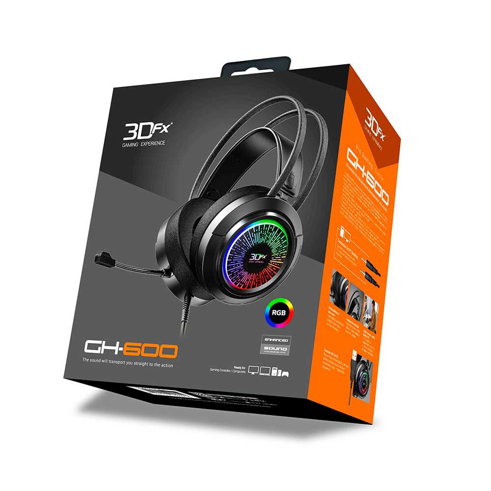 Audífonos Gamer 3DFX GH-600 Negro