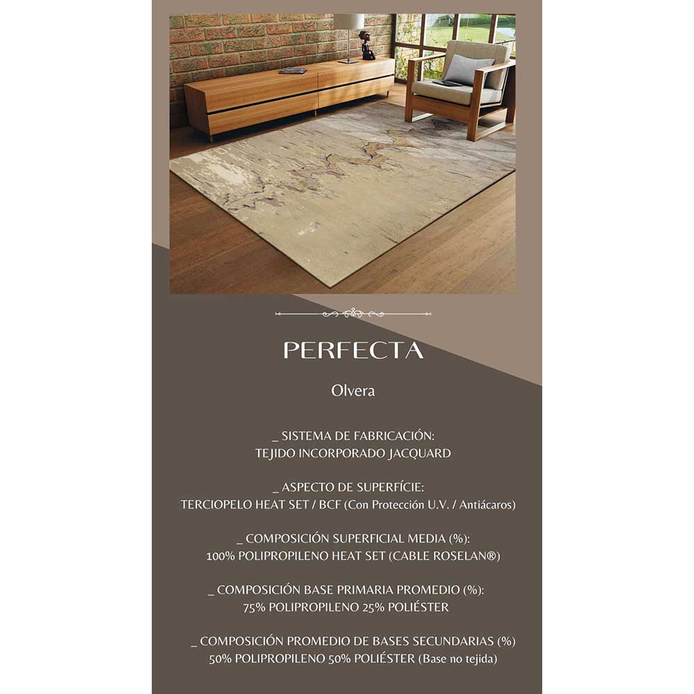 Alfombra Decocasa Kt03 Olvera 200 x 250 cm Arena