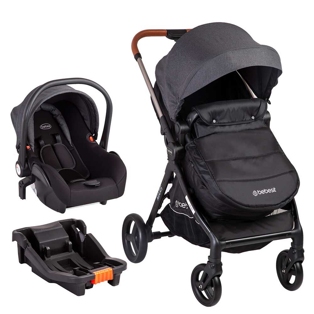 Coche Travel System con Silla y Base de Auto Bebesit