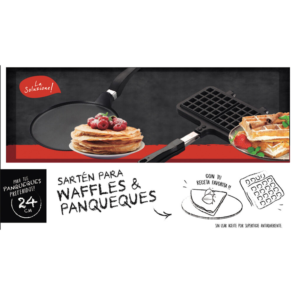 LA SOLUZIONE Sarten Panqueques/Waffles/Pancakes La Soluzione