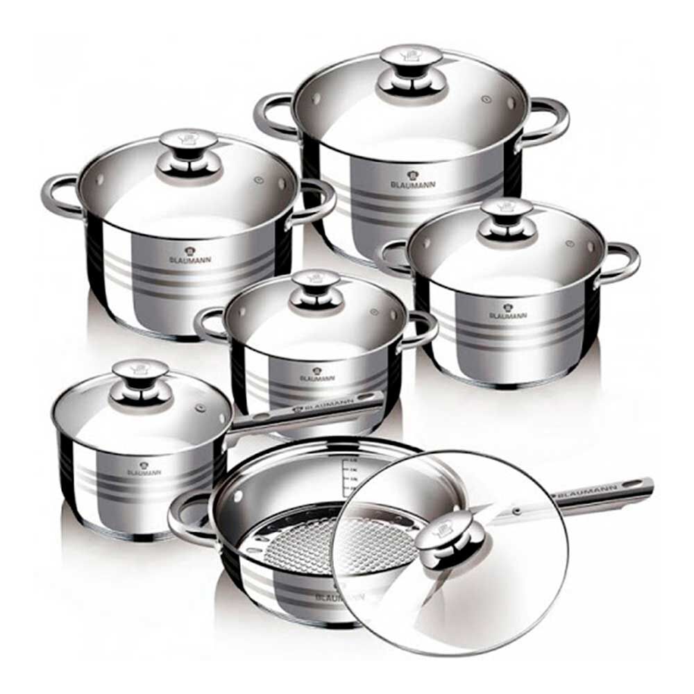 Batería de Cocina Blaumann 12 Piezas Metal