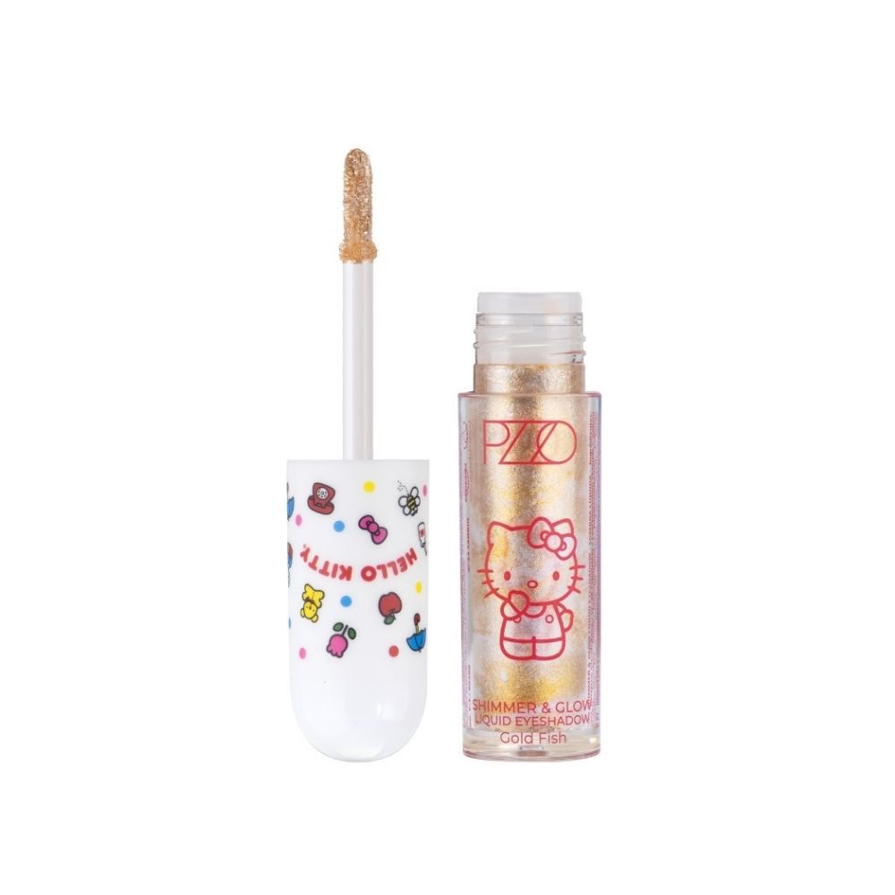 Sombra Liquida Shimmer & Glow Liquid Eyesh Gold Fish Hello Kitty Petrizzio