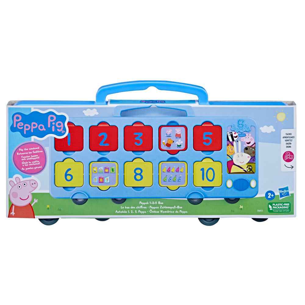 Juego de Aprendizaje Peppa Pig Autobús 1,2,3 Peppa