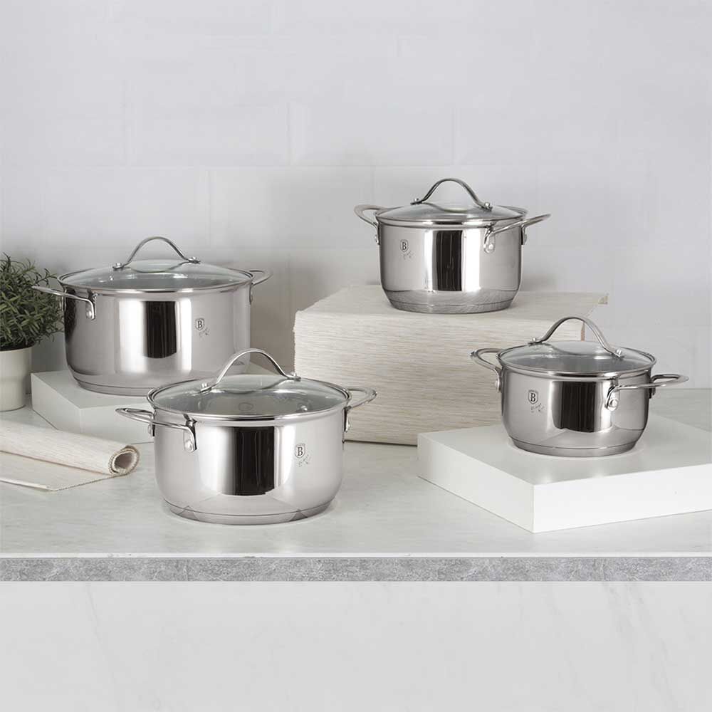 Batería de Cocina Berlinger Haus 8 Piezas Gris