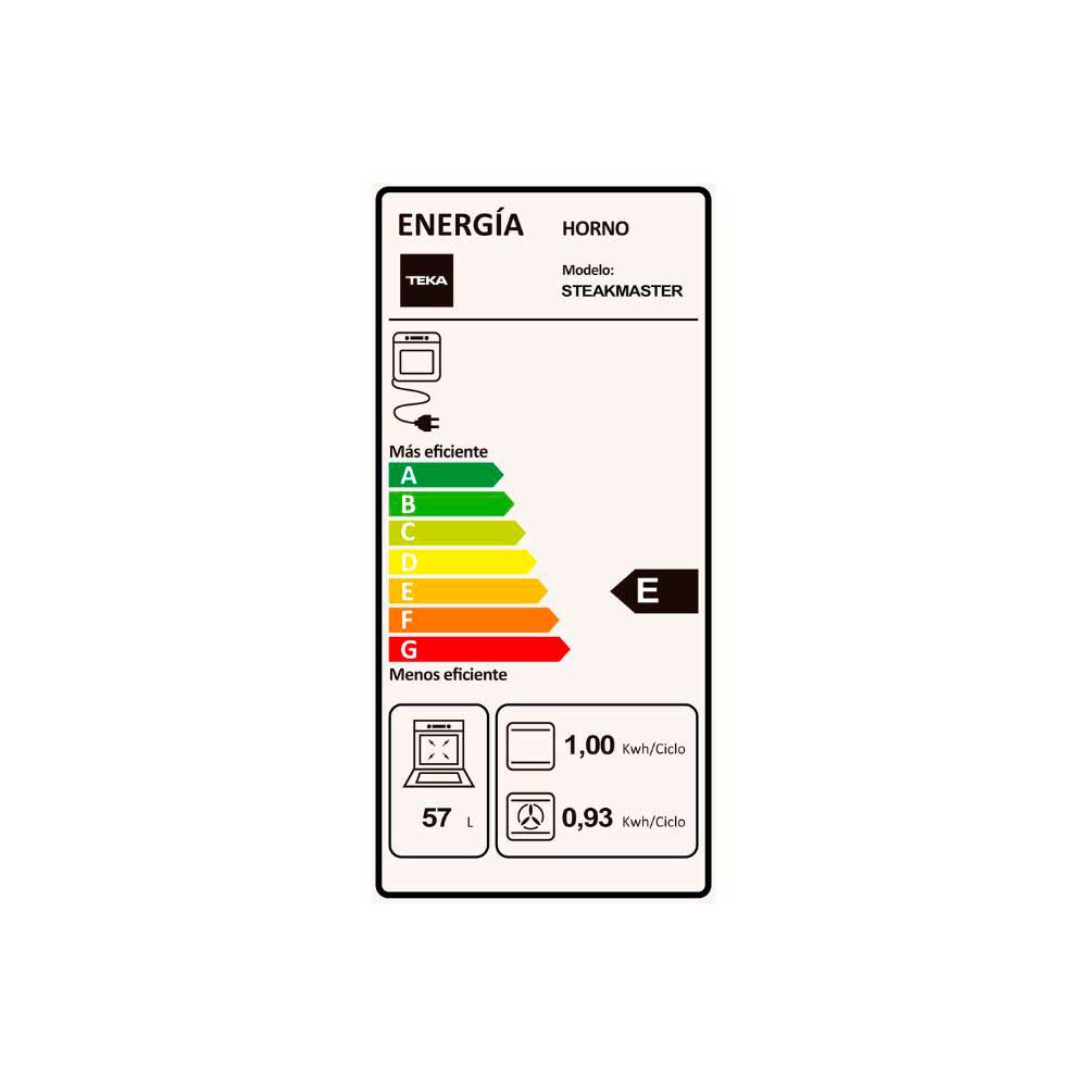 Horno Empotrable Eléctrico Teka SteackMaster 57 lts.