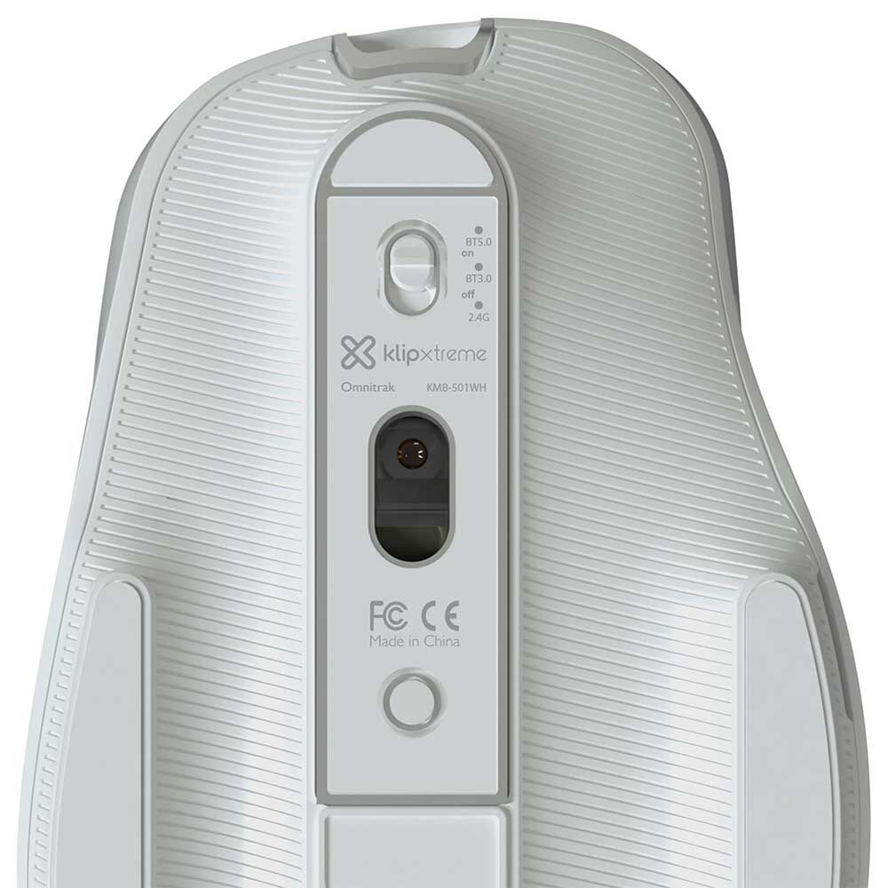 Mouse Inalámbrico Klip Xtreme Duotrak Blanco