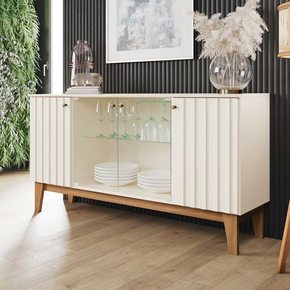 Buffet Home Mobili Eiffel 4 Puertas Blanco