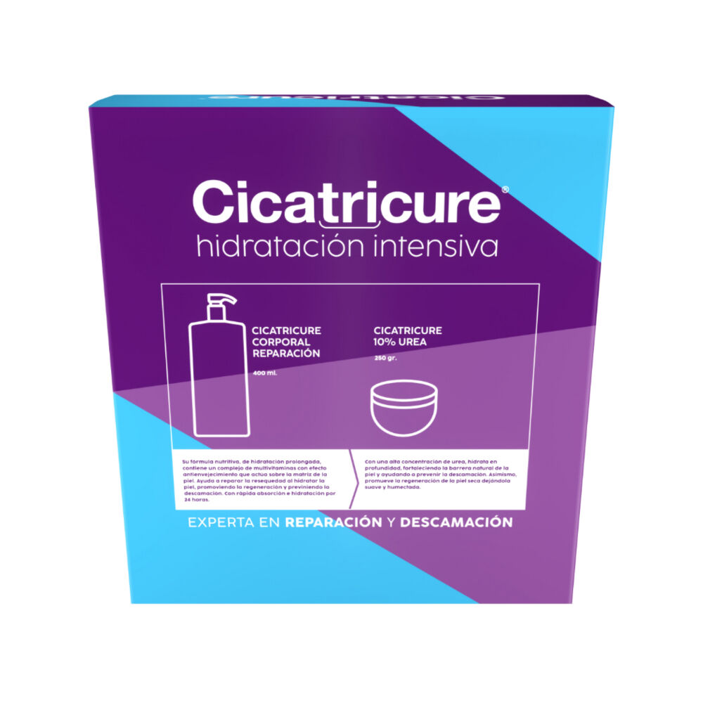 Pack Cicatricure Crema Corporal Hidratacion Intensiva  400 Ml + Cicatricure Urea 10% 250Gr