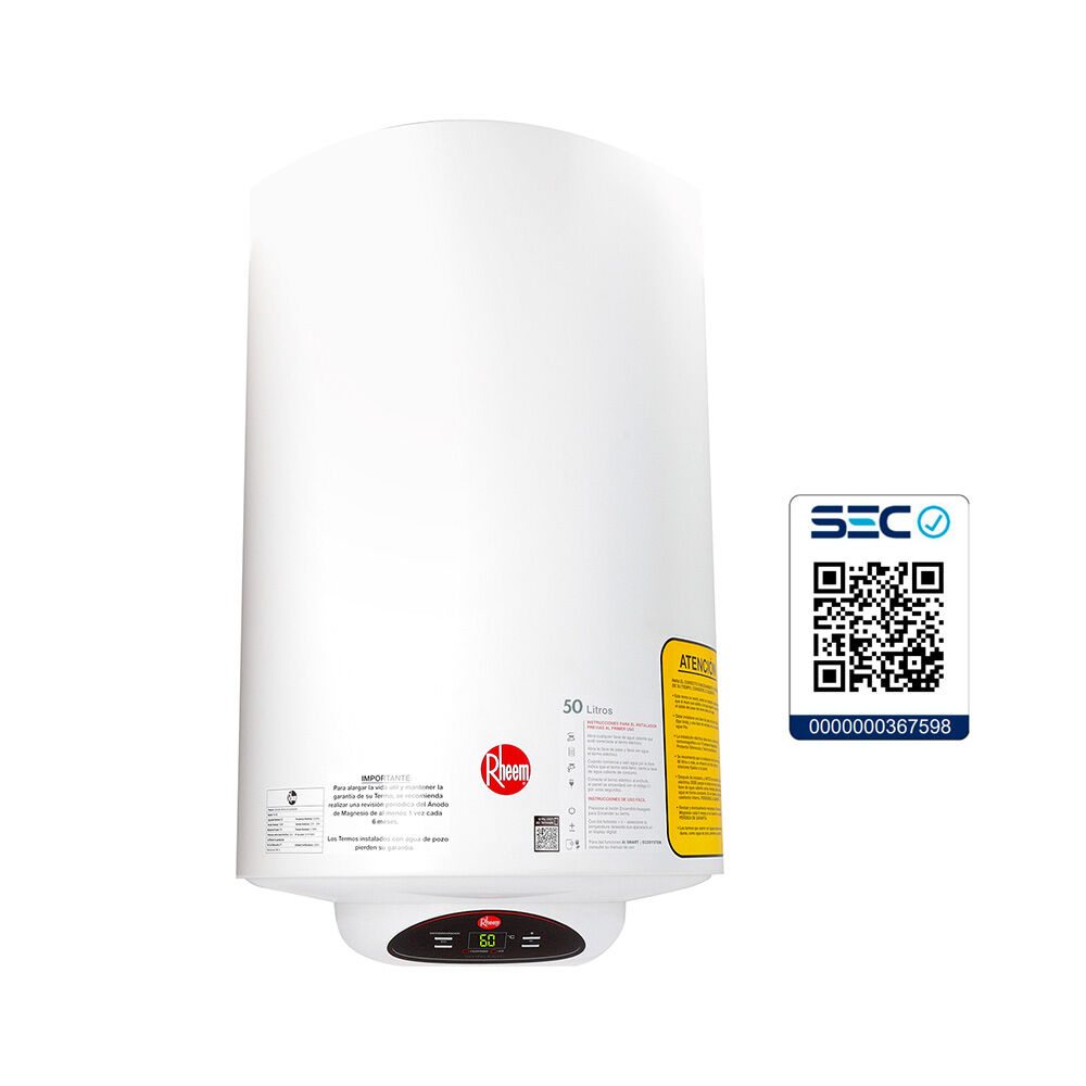 Termo Eléctrico Digital Rheem 50 lts.