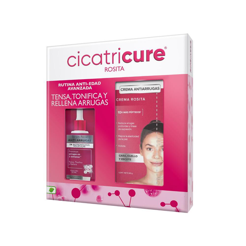 Pack Cicatricure Sérum Antiarrugas 30Ml + Crema Rosita Antiarrugas 60G