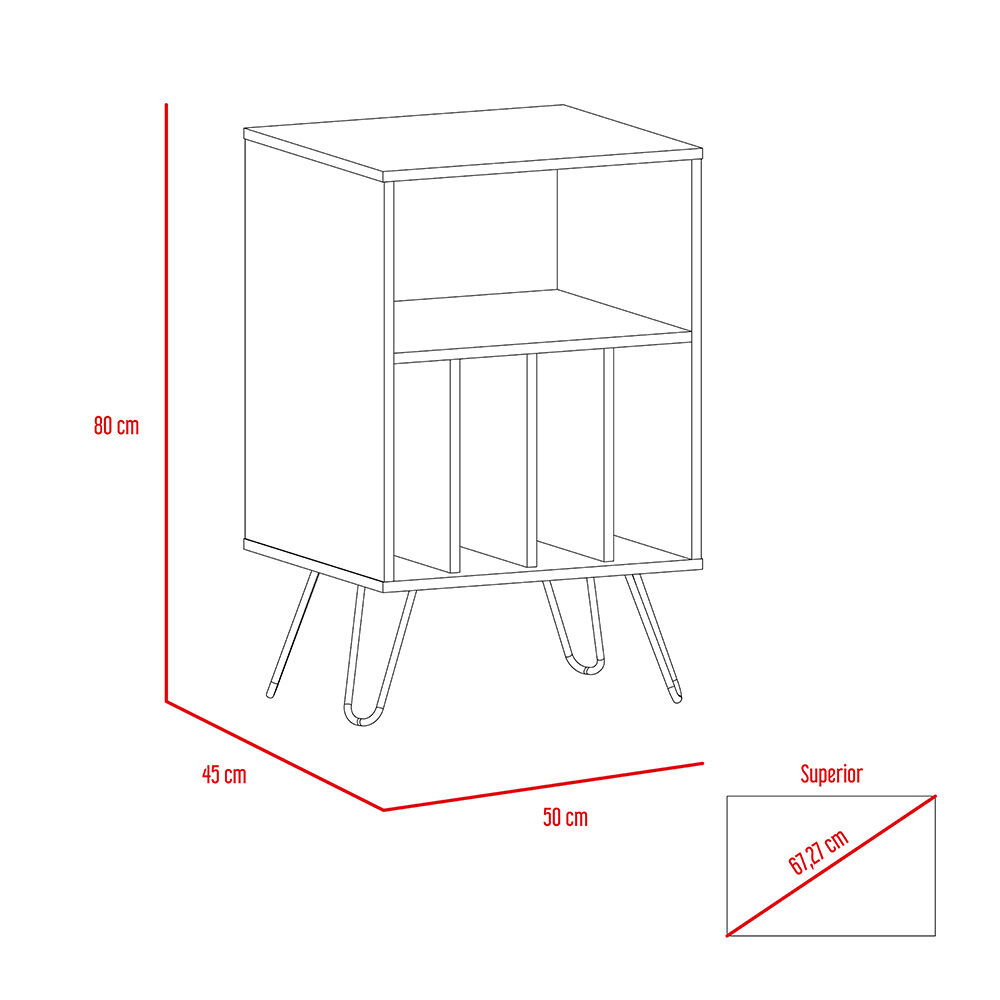 Mueble Funcional  TuHome Vassel Habano / Blanco