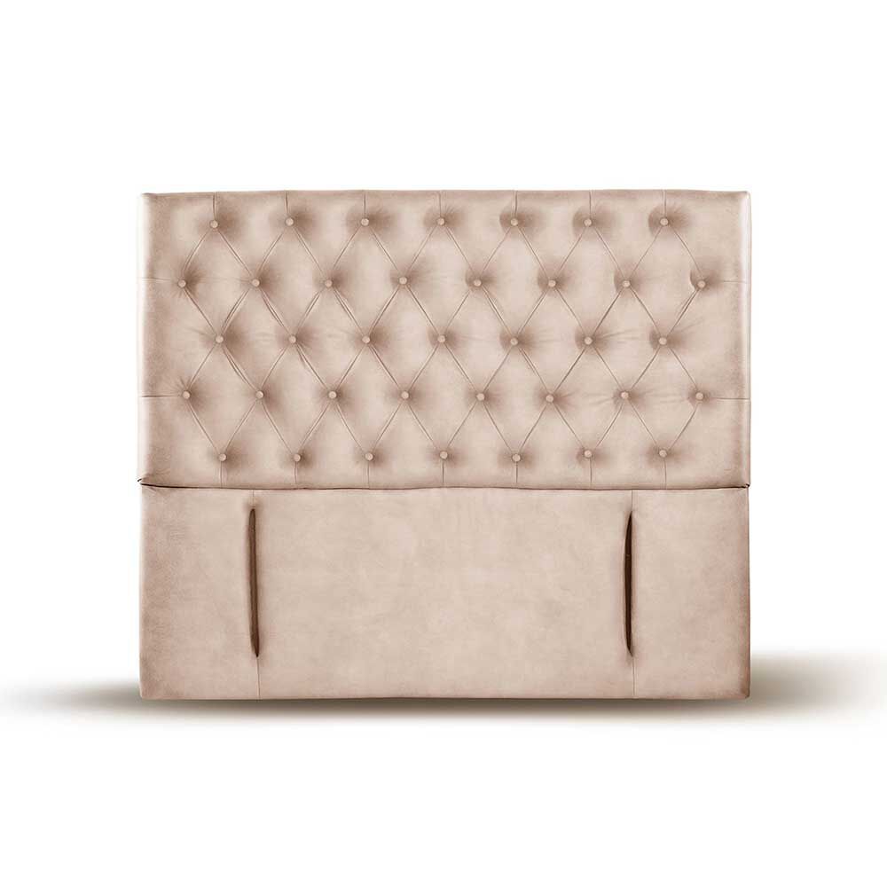 Respaldo Latam Home King Florencia Cuero Beige