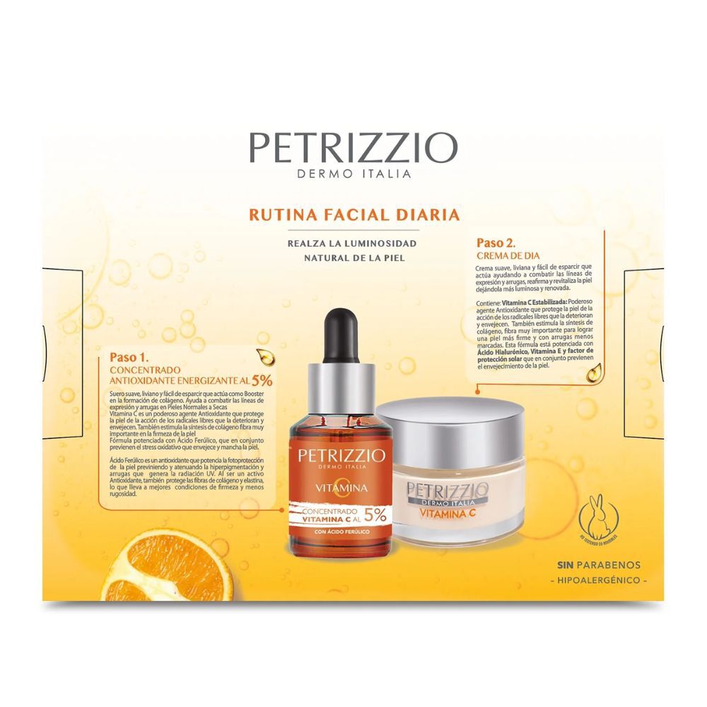 Set de Crema + Sérum de Vitamina C Petrizzio