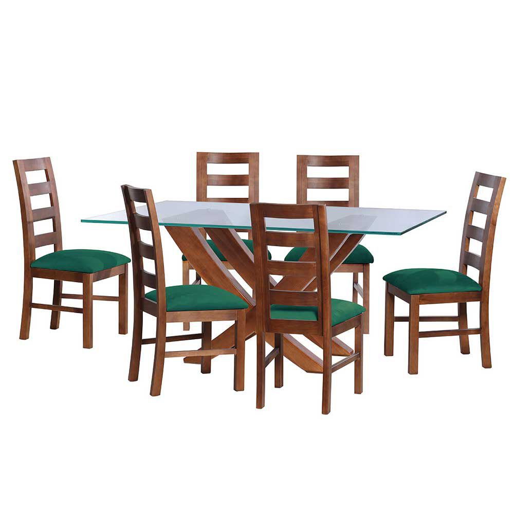 Juego de Comedor Latam Home Alicante 6 Sillas Verde