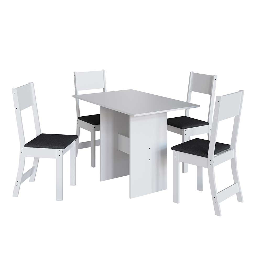 Juego de Comedor Home Mobili Karla 4 Sillas Blanco