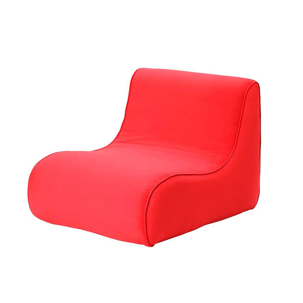 Sillón Bodevir Komodo Felpa 1 Cuerpo Rojo