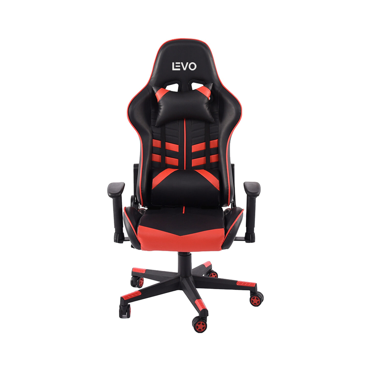 Silla Gamer Levo Negra Roja