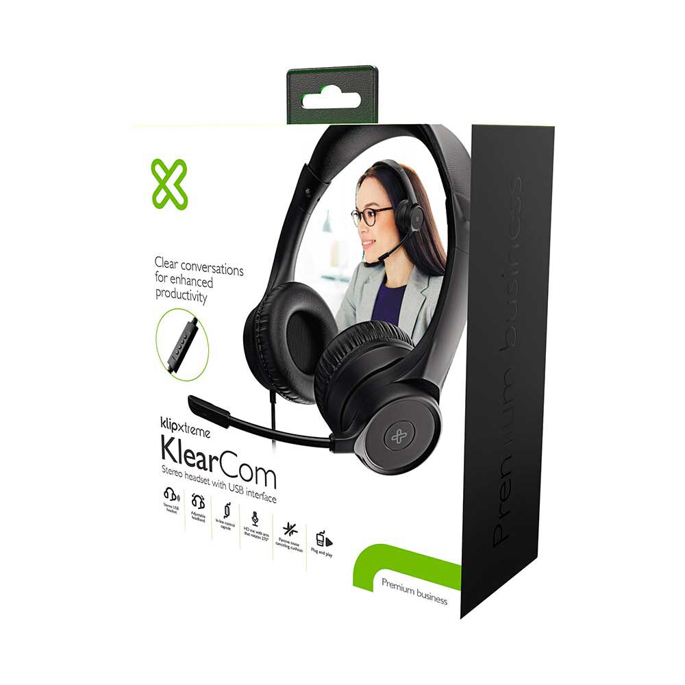 Audífonos Over Ear Klip Xtreme Klearcom Negros