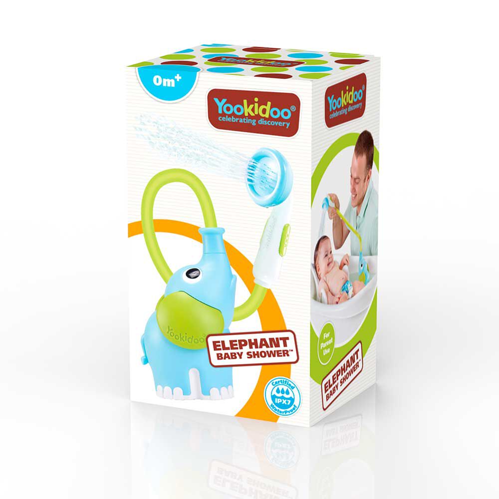 Juguete de Baño Bebe Elefante Azul Yookidoo