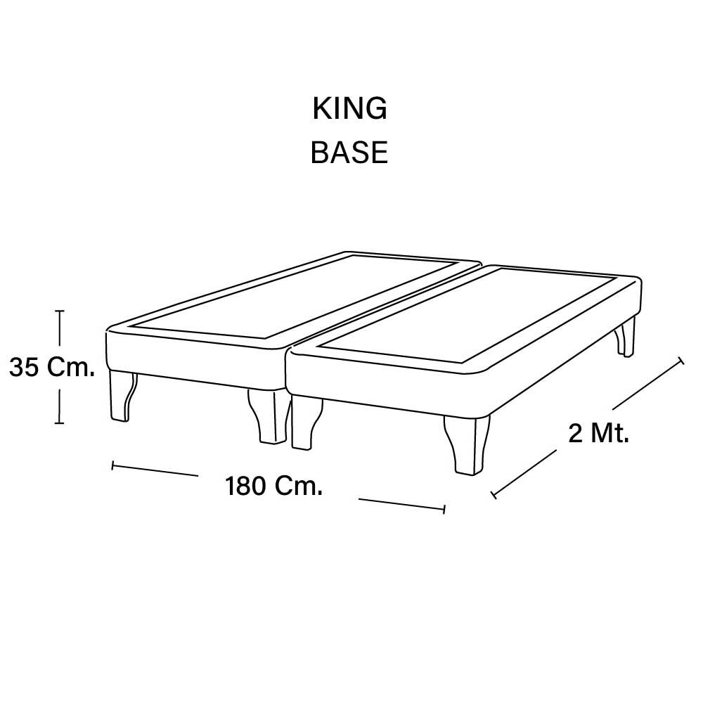 Base Europea Dividida Latam Home King Zen Cuero Tabaco