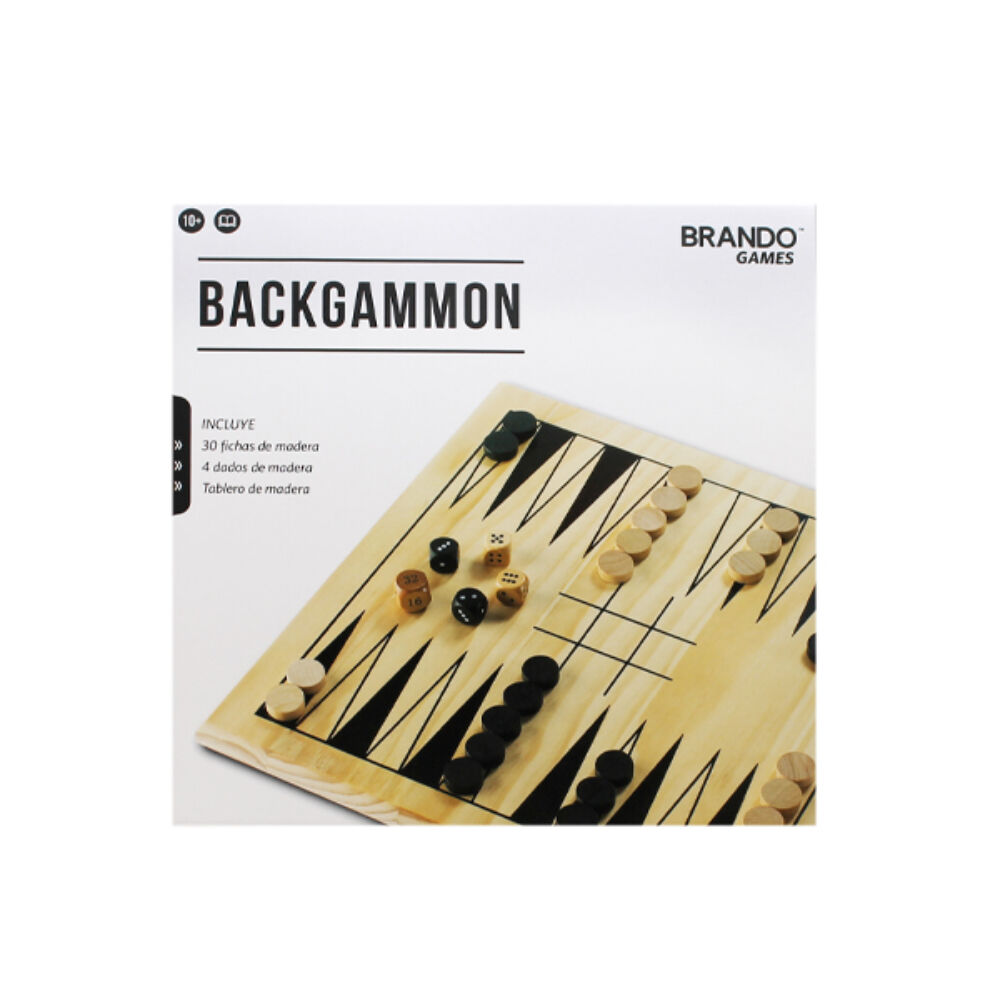 Juego de Mesa Portátil Backgammon Brando Brando