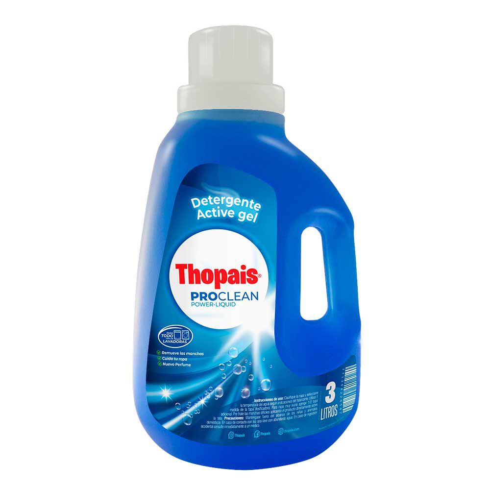 Detergente Thopais Active Gel 3 lts.