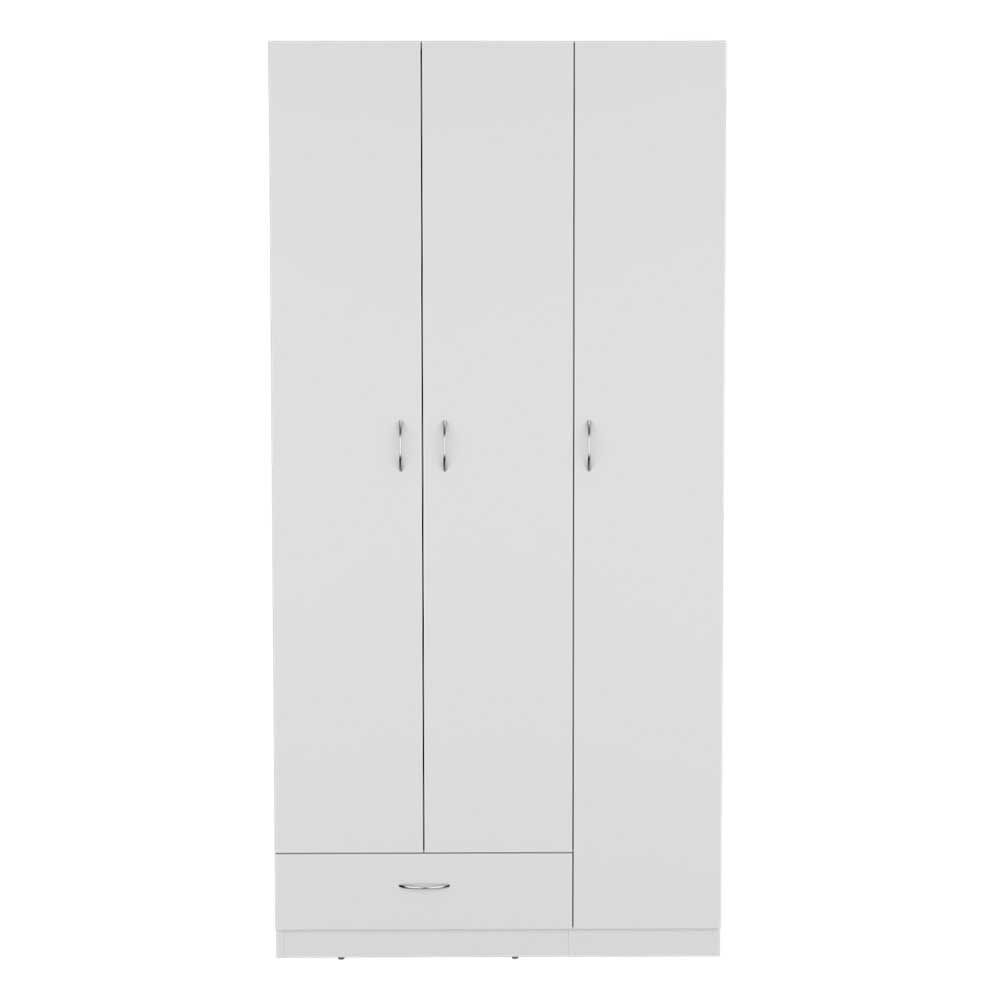 Clóset TuHome Z-90 3 Puertas 1 Cajón Blanco Marquez