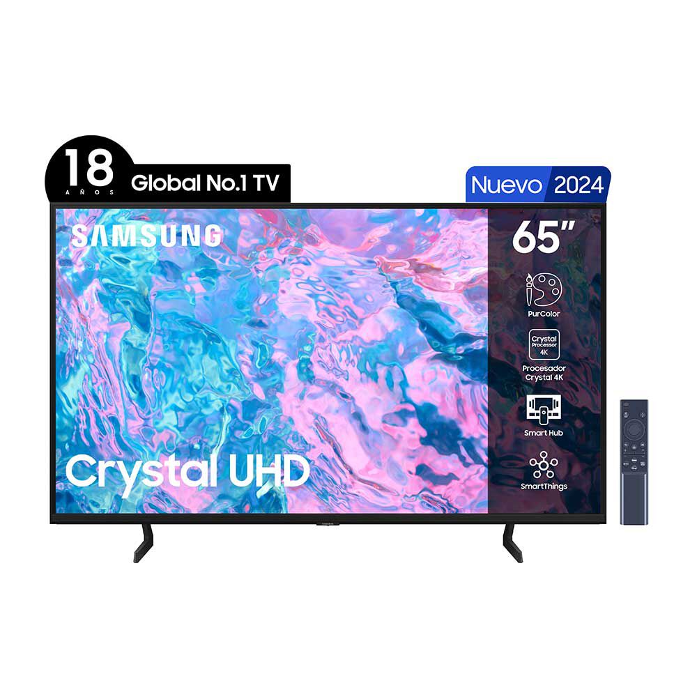 LED 65" Samsung CU7090 Smart TV 4K UHD 2024