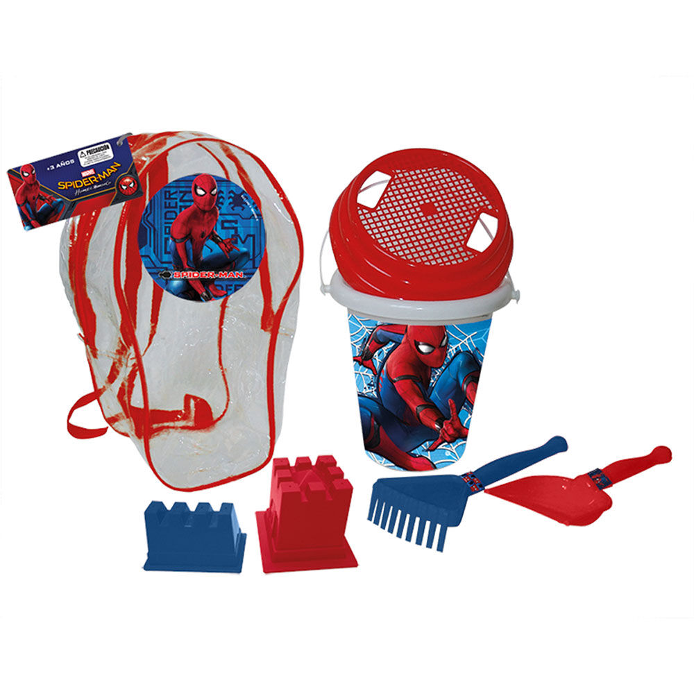 Set De Playa Mochila Con Accesesorios Spiderman Marvel